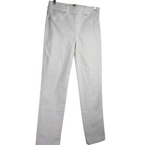 SPANX White Straight Ankle Cropped Leg Jeans Size Medium